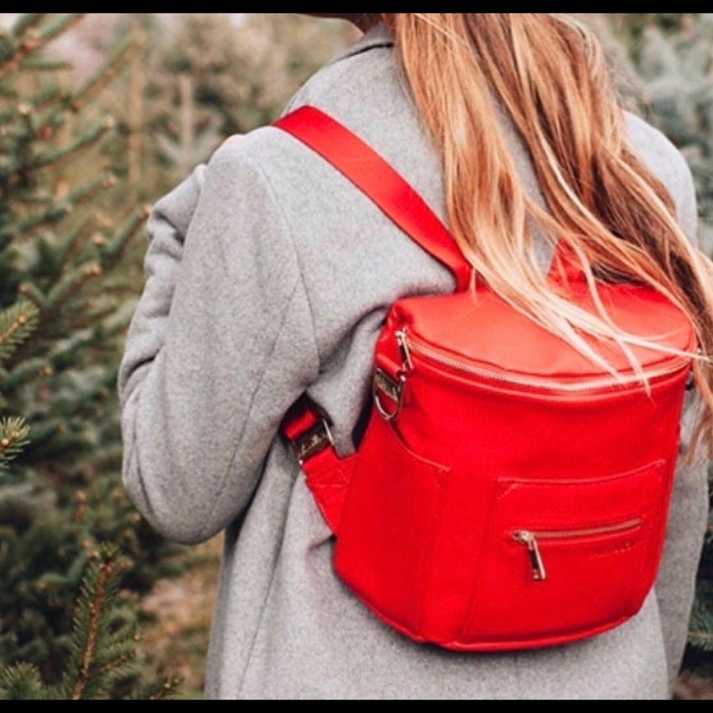 Discontinued color “Poppy” Fawn Design mini bag